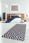 Conceptum Alfombra de Pasillo Black White Djt Blanco y Negro